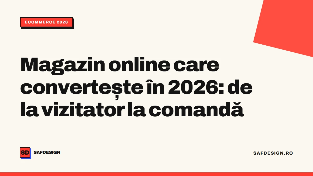 Magazin online care convertește în 2026: de la vizitator la comandă